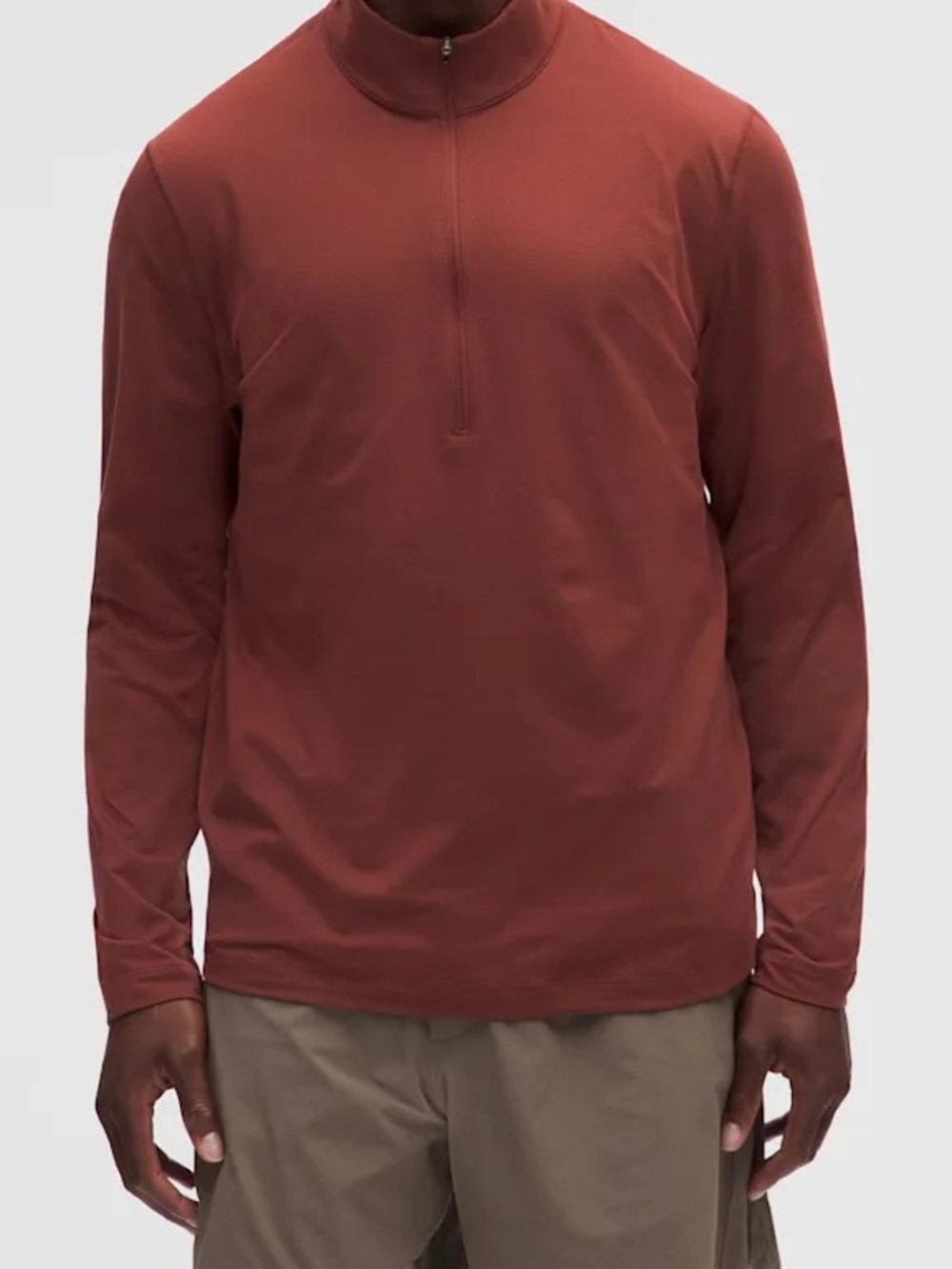 lululemon Men’s Medium Mesh Soft Jersey Half Zip Pullover